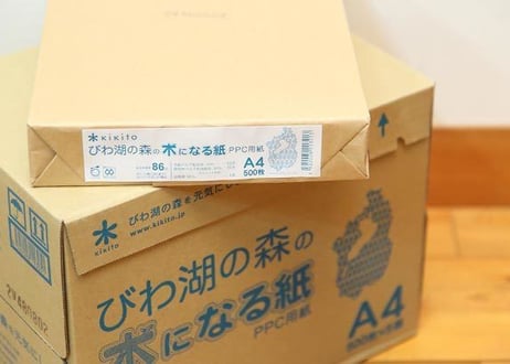 びわ湖の森の木になる紙
