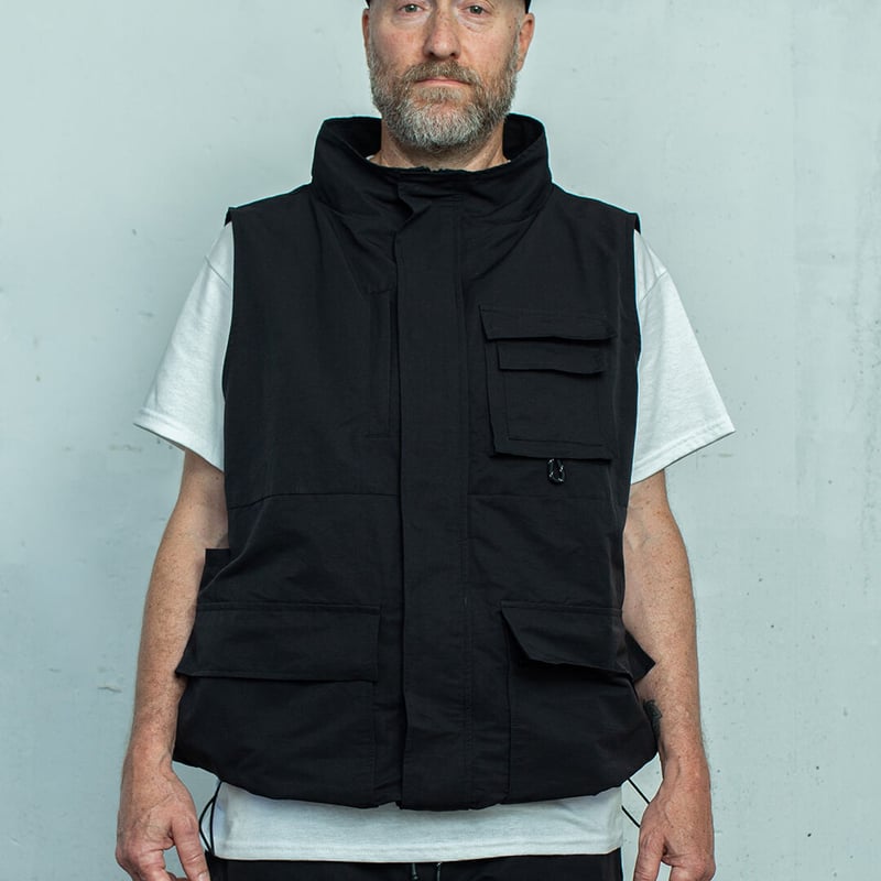 nuttyclothing × GOODWAVE / Flowing vest Black |