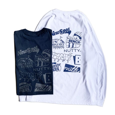 nuttyclothing × BENCH / Archive LS T-SHIRT  NAVY
