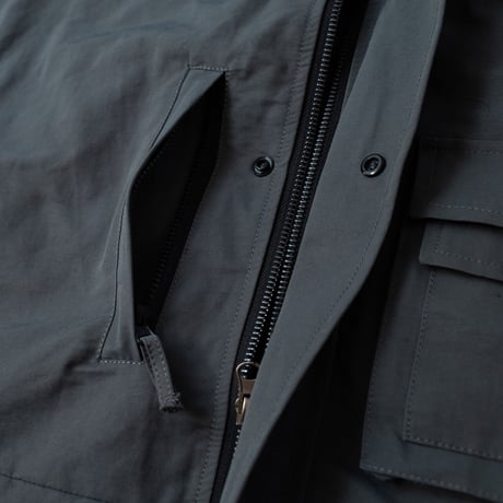 nuttyclothing × GOODWAVE / Flowing vest Charcoal grey