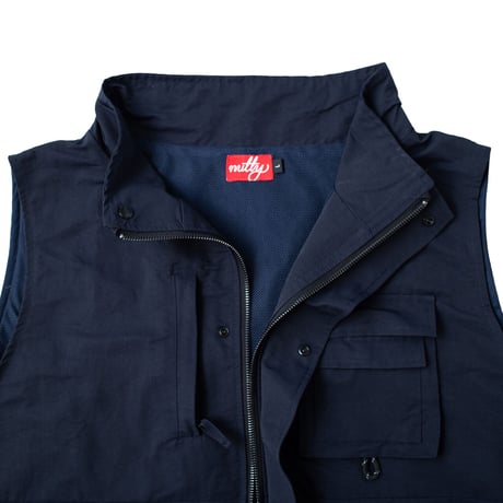 nuttyclothing × GOODWAVE / Flowing vest  Navy "Exclusive color"