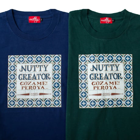 nuttyclothing /  Creator Faded Pigment T-Shirt NAVY BLUE