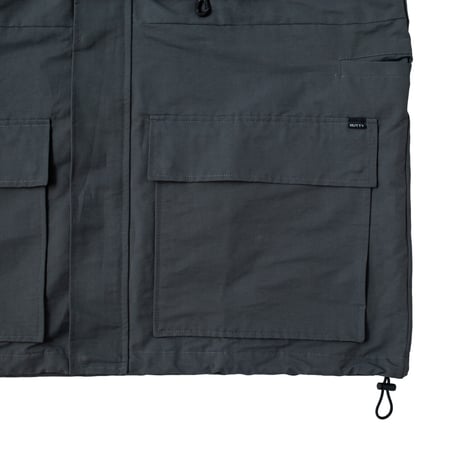 nuttyclothing × GOODWAVE / Flowing vest Charcoal grey