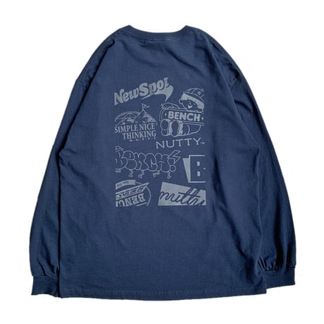 nuttyclothing × BENCH / Archive LS T-SHIRT  NAVY