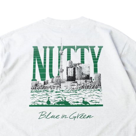 nuttyclothing /  BLUE IN GREEN  T-SHIRT ASH