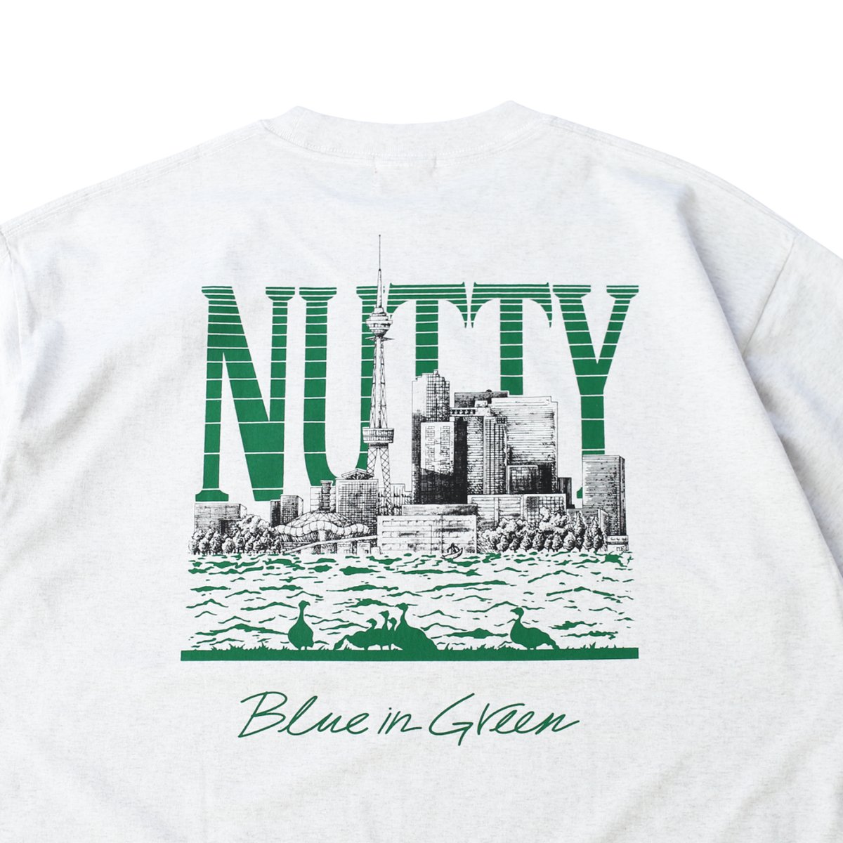 nuttyclothing / BLUE IN GREEN T-SHIRT ASH | n