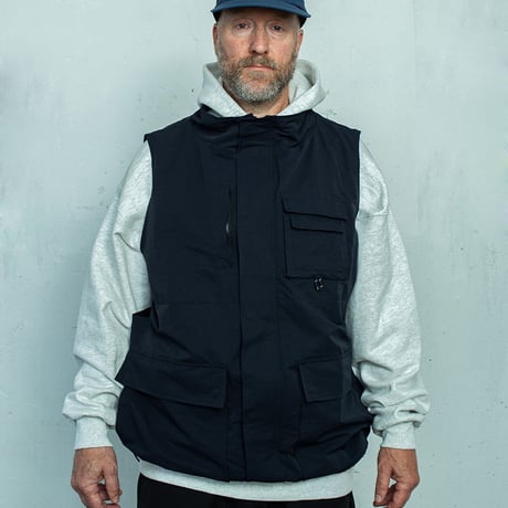 nuttyclothing × GOODWAVE / Flowing vest  Navy "Exclusive color"