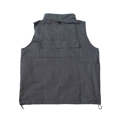 nuttyclothing × GOODWAVE / Flowing vest Charcoal grey