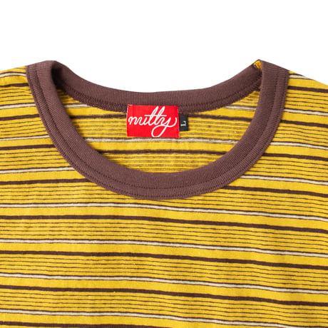 nuttyclothing  / Multi Border Pocket T-shirt Cumbia