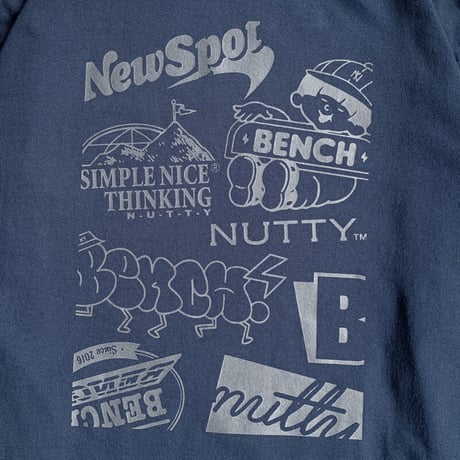 nuttyclothing × BENCH / Archive LS T-SHIRT  NAVY