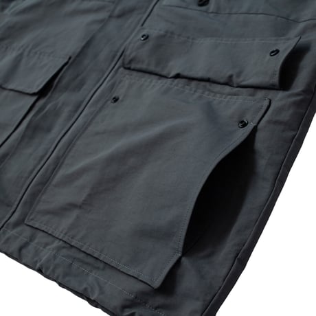 nuttyclothing × GOODWAVE / Flowing vest Charcoal grey