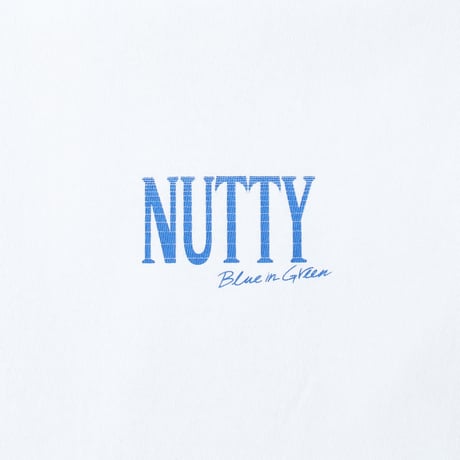 nuttyclothing /  BLUE IN GREEN  T-SHIRT WHITE