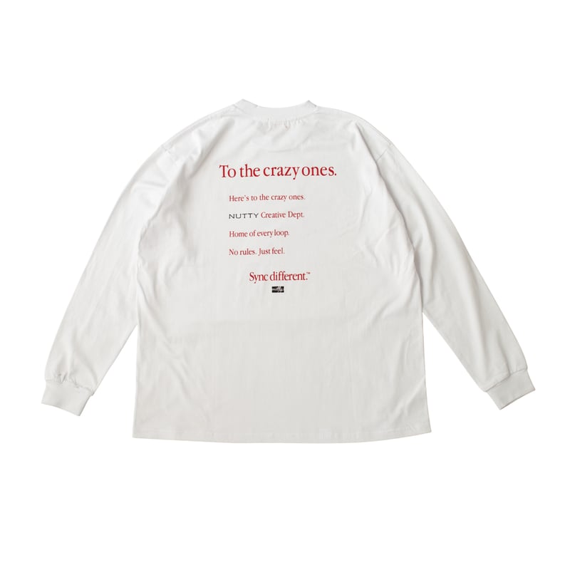 SUNDAYOFFCLUB Tシャツ Mサイズ ホワイト nuttyclothing / Sync different ™ L/S T-Shirt Wh