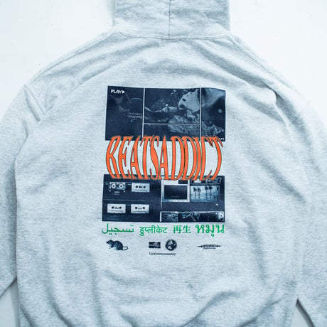 nuttyclothing  & ODD TAPE DUPLICATION  / BEATSADDICT Hoodie