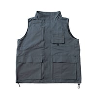 nuttyclothing × GOODWAVE / Flowing vest Charcoal grey