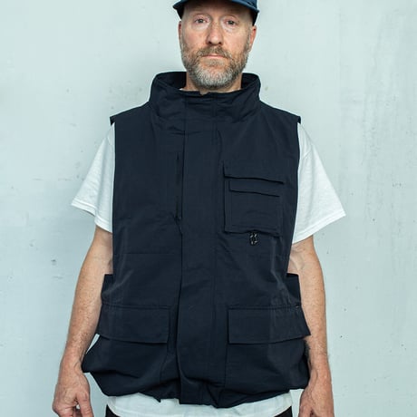 nuttyclothing × GOODWAVE / Flowing vest  Navy "Exclusive color"