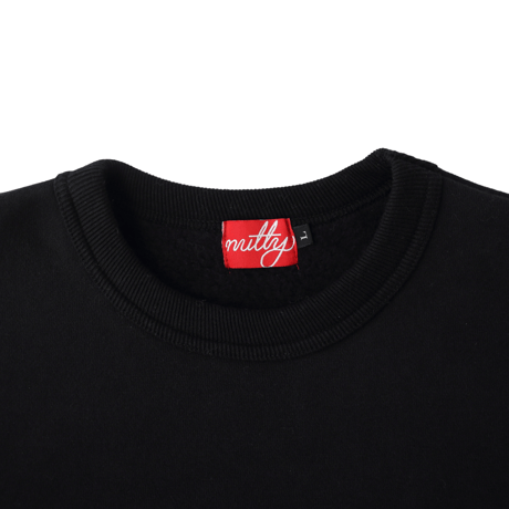 nuttyclothing × STAPES / Daily Heavyweight Crewneck Sweat  Black
