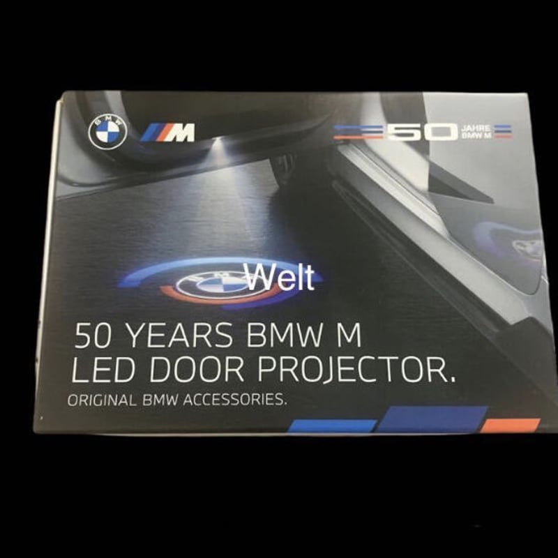 BMW 純正品 M 50周年記念 エンブレム LED ドア プロジェクター 68mm