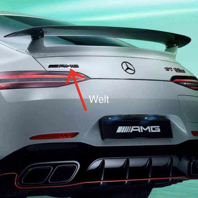 Mercedes-AMG 純正品 AMG GT 4ドアクーペ X290 ダーククローム リア