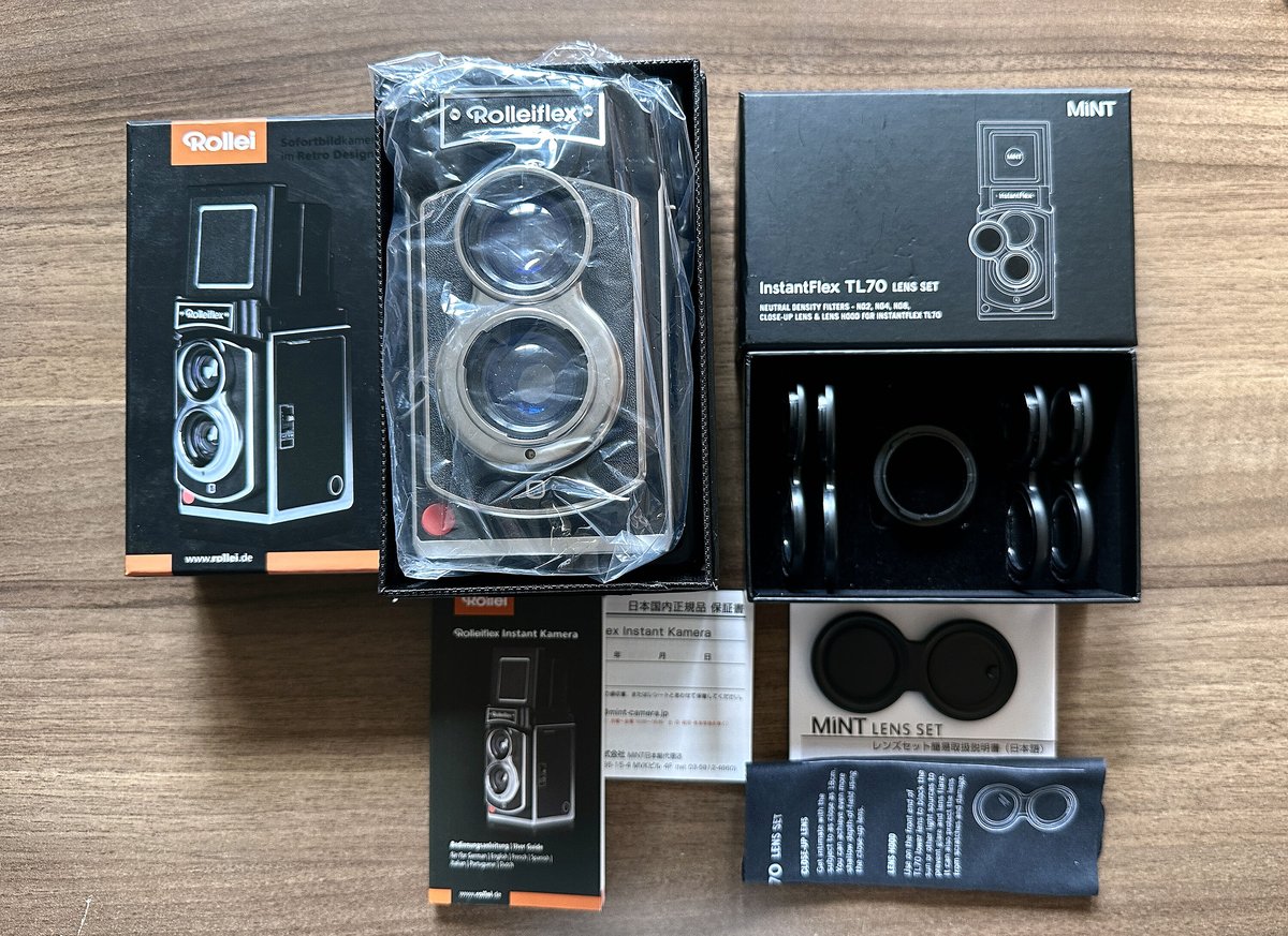 Rolleiflex ローライフレックス 二眼レフのインスタントカメラ