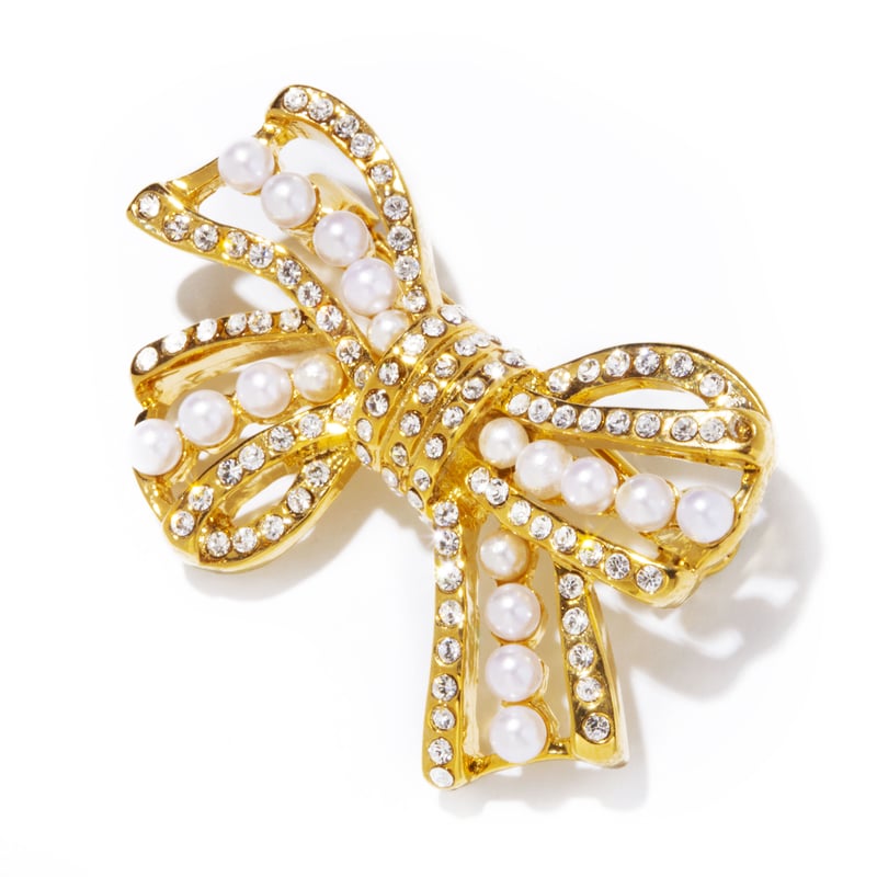 bow brooch / silver,gold | IRIS47 official onli