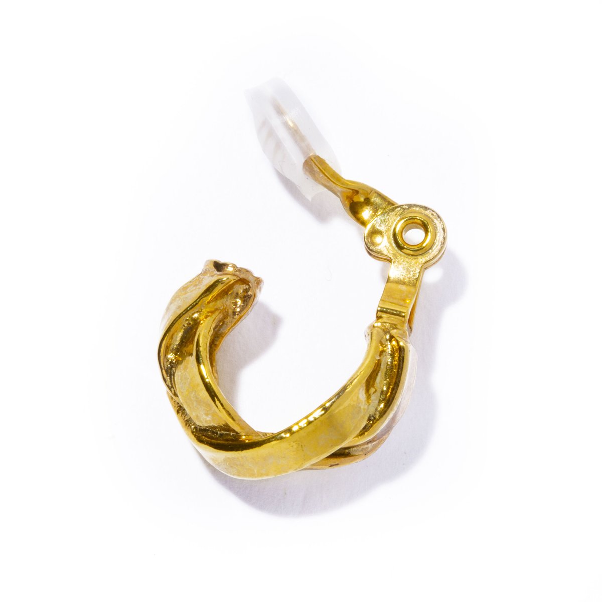 braid earring / silver,gold