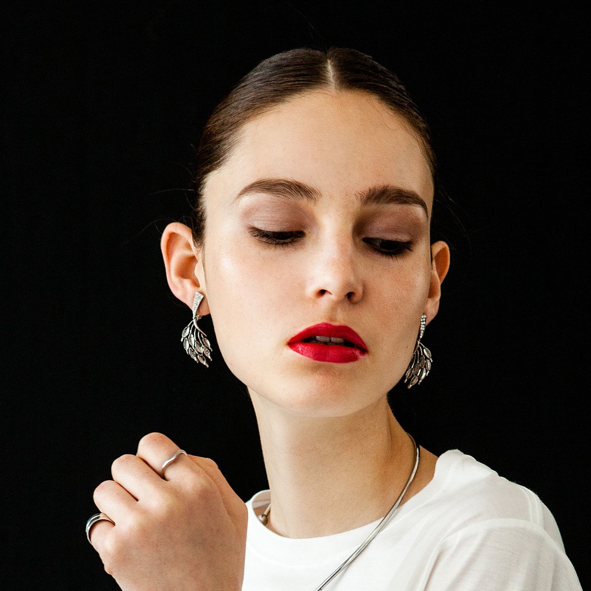 twig earring | IRIS47 official online store