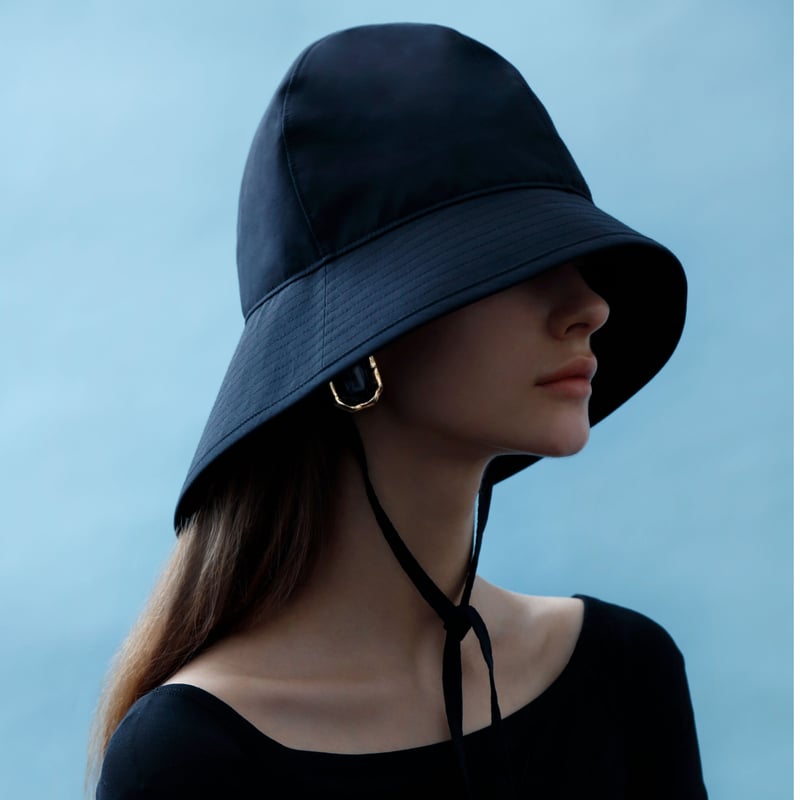 sunshade hat / black,beige | IRIS47 official on