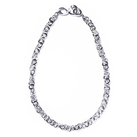 loop necklace  / silver,gold