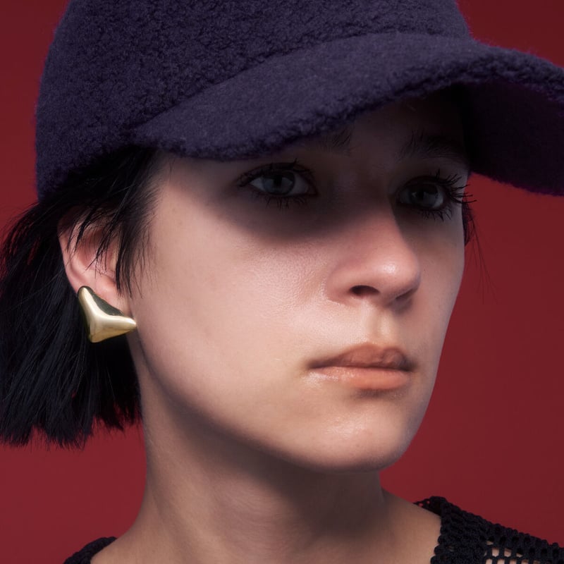 petite balance earring / silver,gold | IRIS47