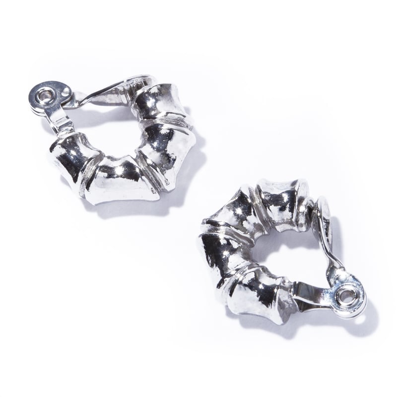 bamboo earring / silver,gold | IRIS47 official