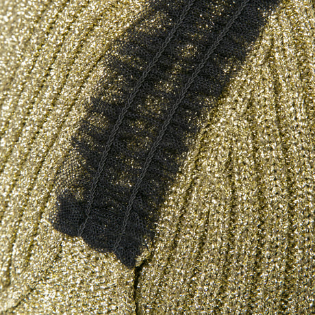 gram knit cap / silver,gold