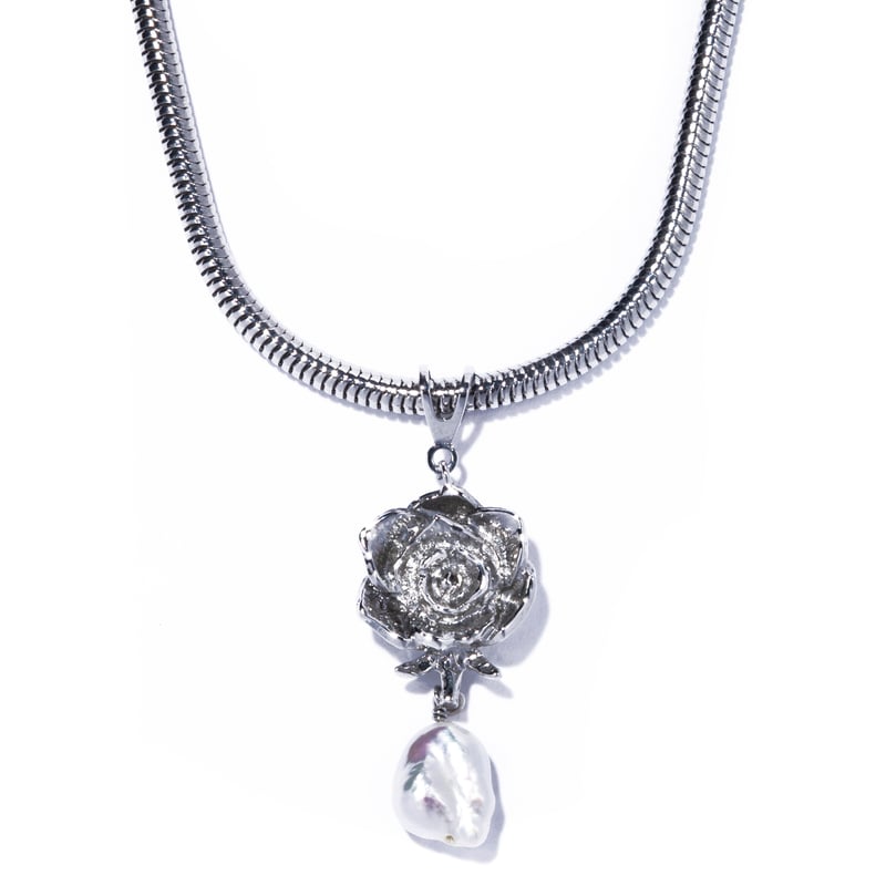 bara necklace / silver,gold | IRIS47 official o