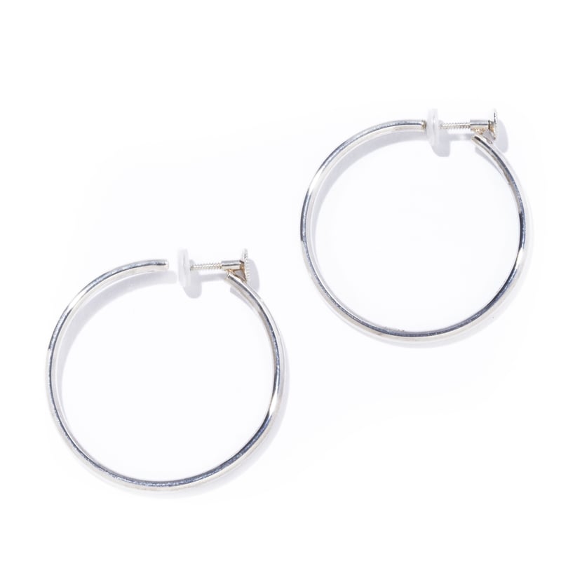 idea hoop earring M / silver,gold | IRIS47 offi...