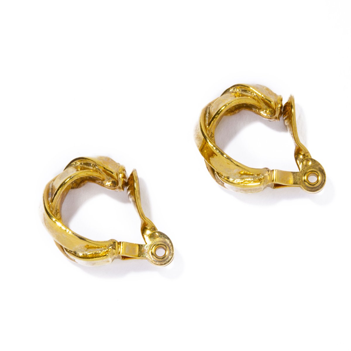 braid earring / silver,gold | IRIS47 official o...