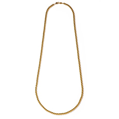 rock long necklace  / silver,gold