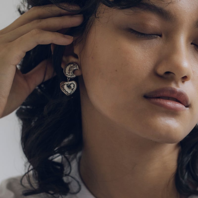 ancient moon earring | IRIS47 official online s...