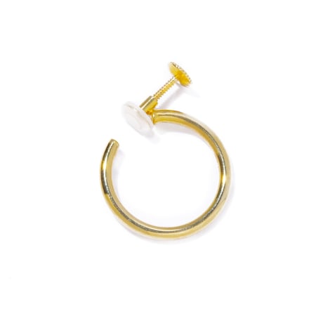 idea hoop earring S / silver,gold