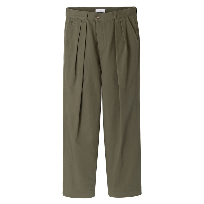 nuterm / Two Tuck wide Trousers | WHITE LODGE SHOP