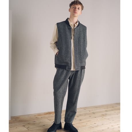nuterm / BRIAN, Two-Tuck Tapered Trousers