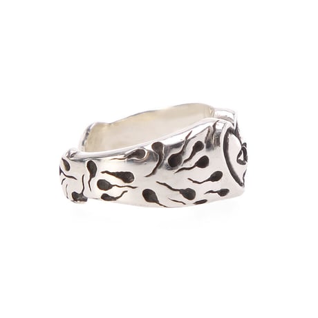sperm shock ring silver