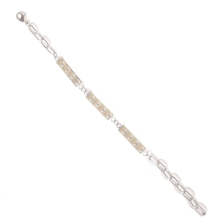 block bracelet silver