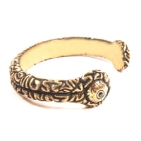 brain bangle brass