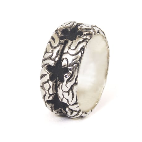 stars brain ring silver typeB