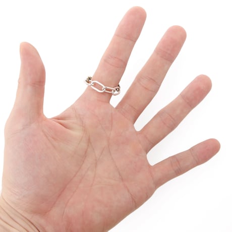 bone chain ring brass
