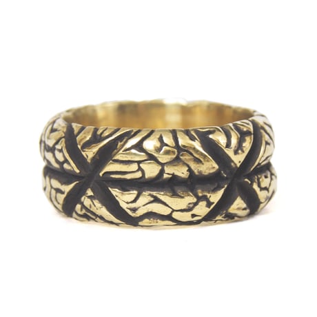 x brain ring brass