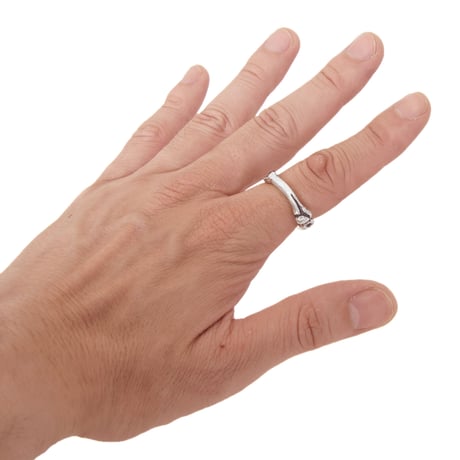 tow bones ring silver