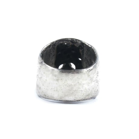 hole skull ring silver