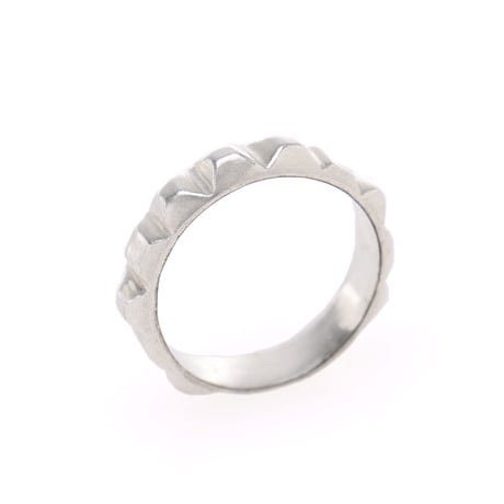 studs ring silver