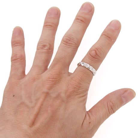 studs ring silver